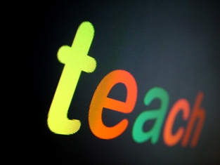 This neon graphic representative of "Teaching Resources" was created by Daniel Wildman of Stoke on Trent, UK.
